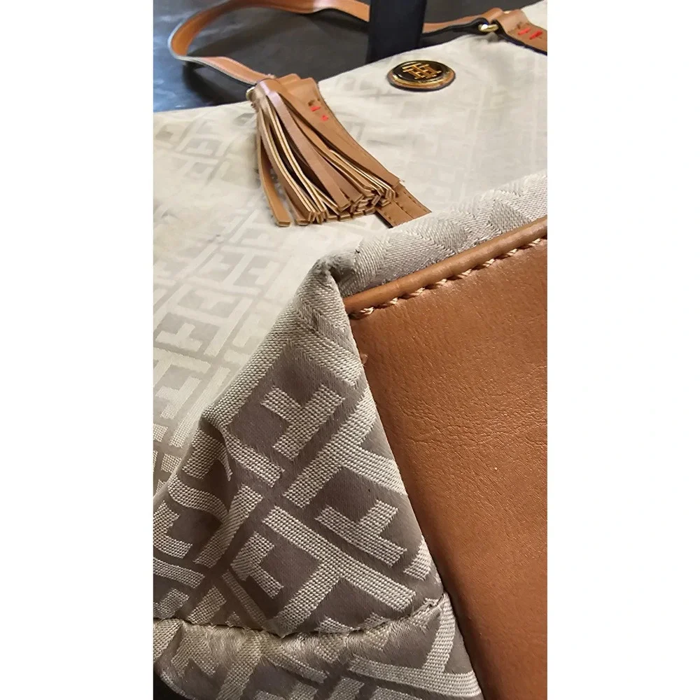 Tommy‎ Hilfiger Tan and Brown Tote